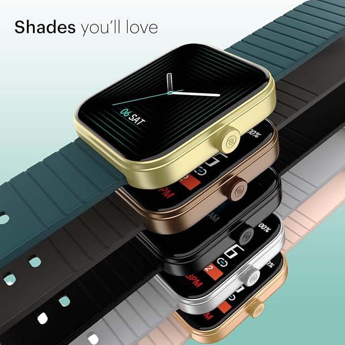 Noise Newly Launched ColorFit Pulse 3 with 1.96" Display, Bluetooth Calling – Midnight Black