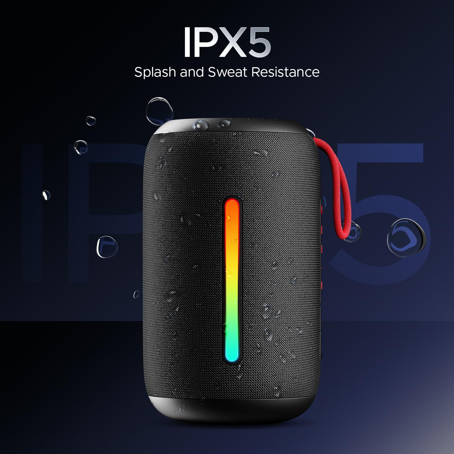 boAt Stone 352 Pro/Stone 358 Pro w/ 14W Signature Sound, 12H Playback, RGB LEDs, TWS, BTv5.3, AUX, IPX5 & Type-C Bluetooth Speaker (Raging Black)