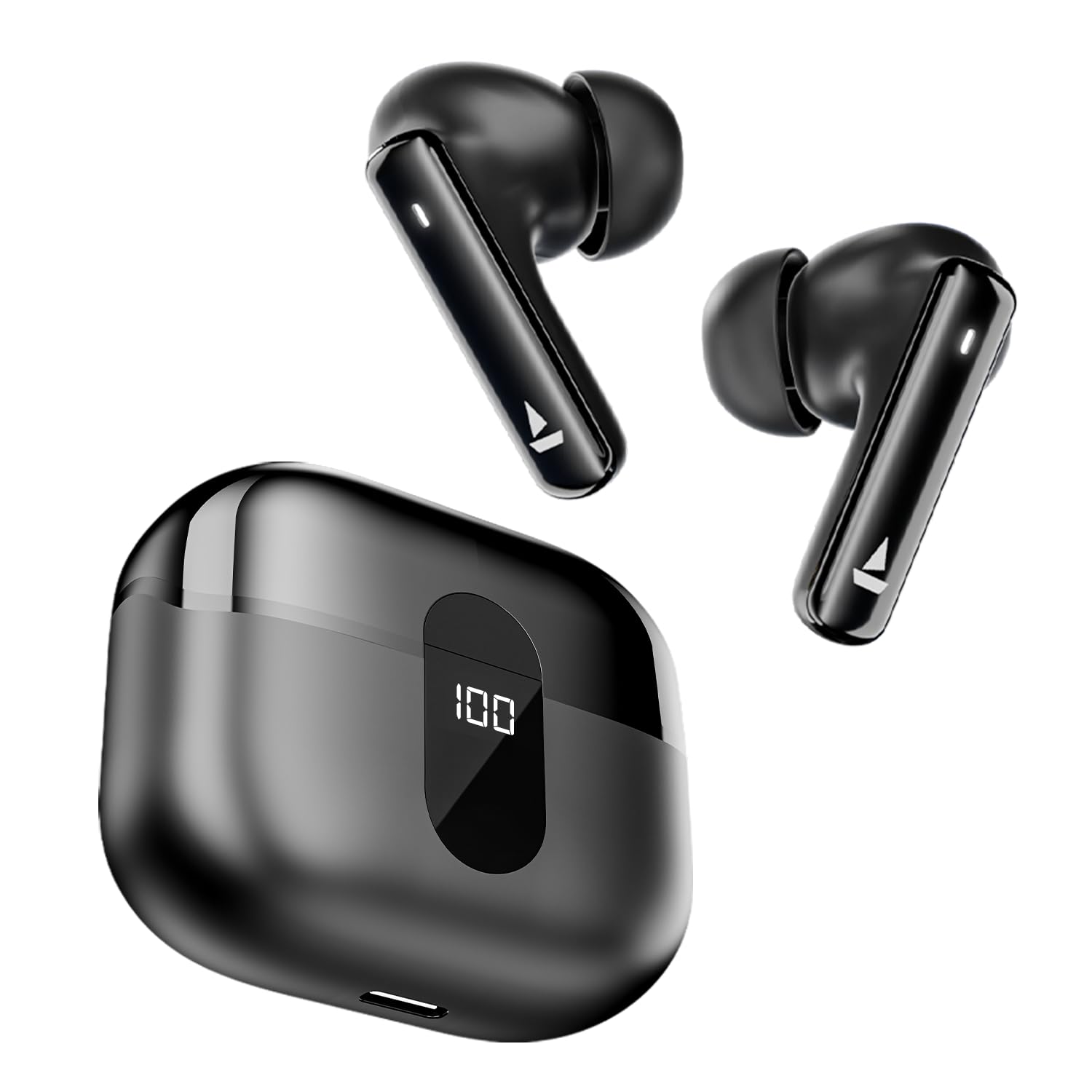 boAt Airdopes 300, Cinematic Spatial Audio, 50HRS Battery, 4Mic AI ENx, Fast Charge, App Support, Low Latency, IPX4, v5.3 Bluetooth Earbuds, TWS Ear Buds Wireless Earphones with mic (Gunmetal Black)