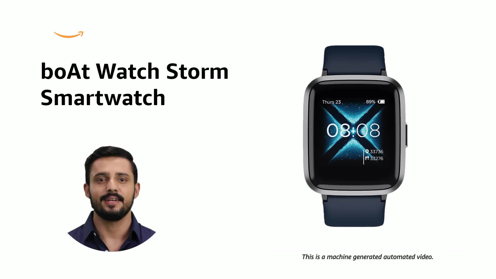 boAt Storm Call 3 w/Turn-by-Turn Navigation, 1.83" (4.6 cm) HD Display, Bluetooth Calling, Crest+ OS, QR Tray, Watch Face Studio, Coins, Emergency SOS Smart Watch for Men & Women (Active Black)